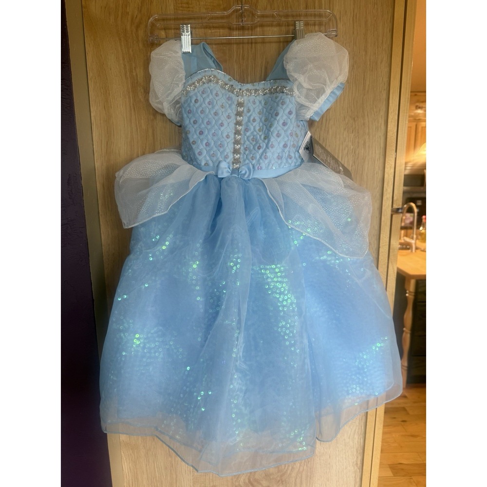Disney Parks CINDERELLA Deluxe Designer Collection Costume Dress GIRLS Sz 4 NWT